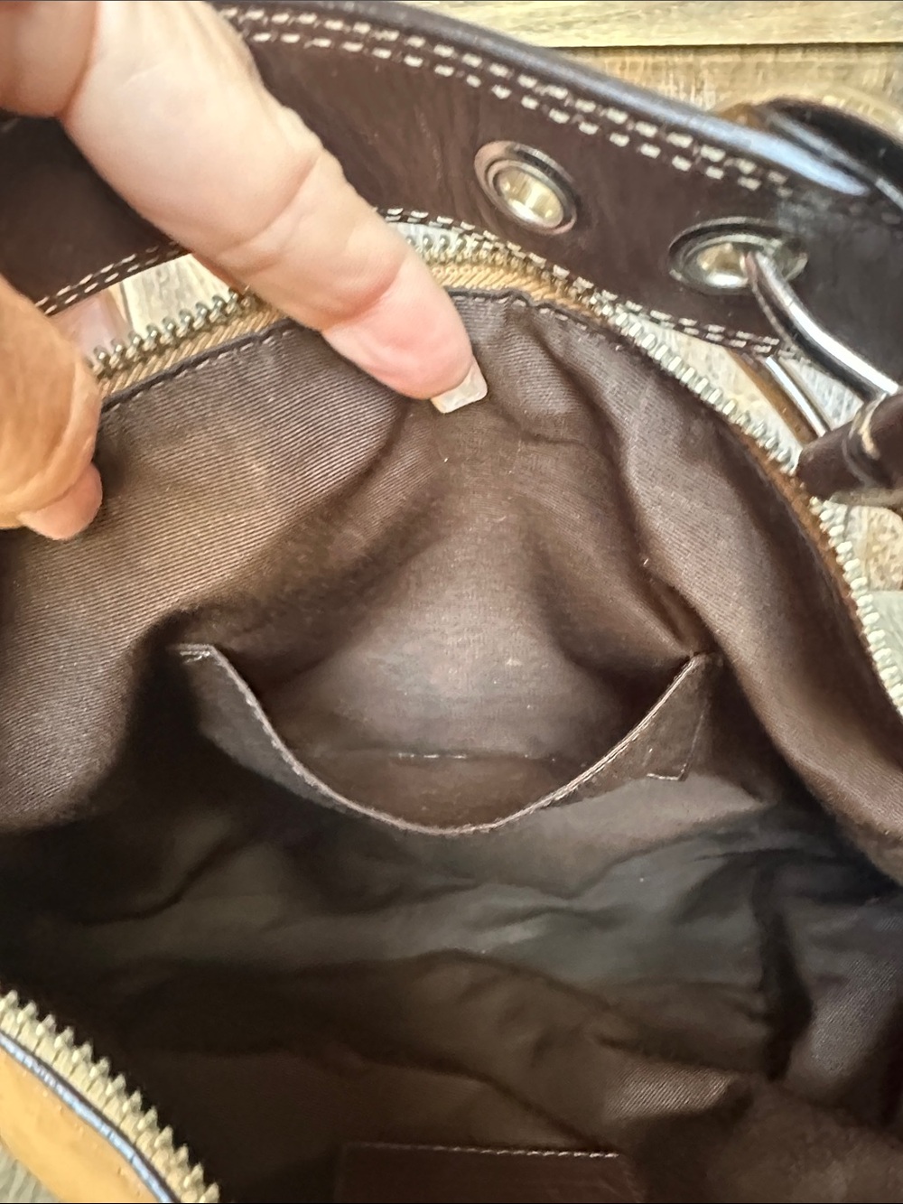 Coach F13100 Leather Hobo Shoulder Bag - Picture 12 of 16